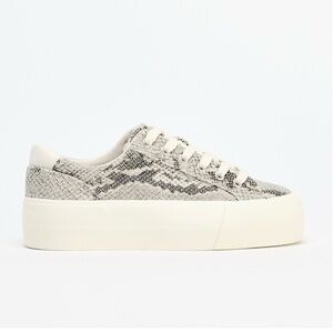 ZARA - Snake Skin Sneakers with Lug Sole - Size EUR 36 (US 5.5-6)
